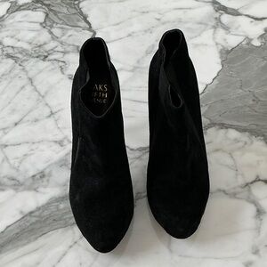 Saks Fifth Avenue Black Ankle Booties